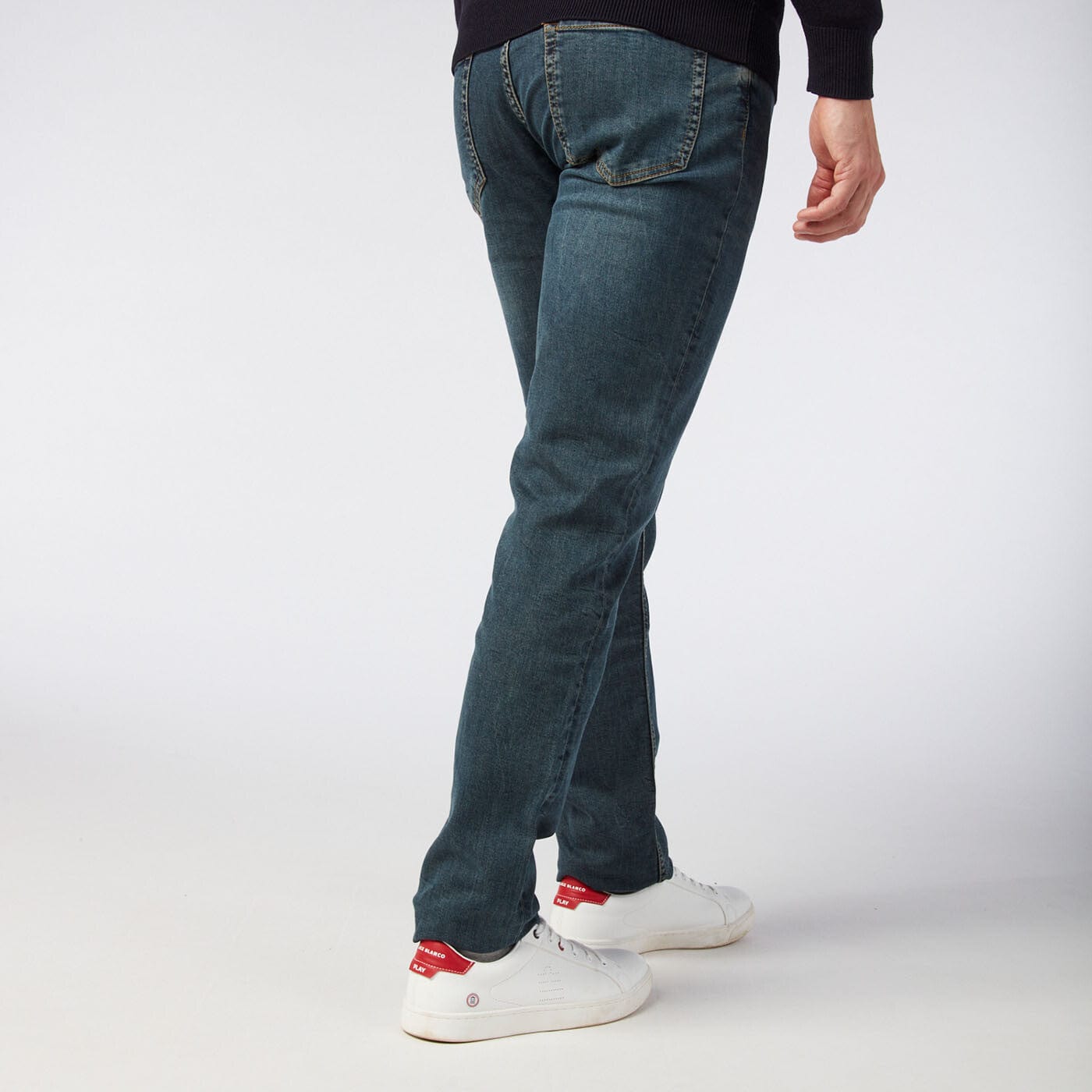 Verbleekte herenjeans met 5 zakken, slim fit, 325 Powertwist blauw
