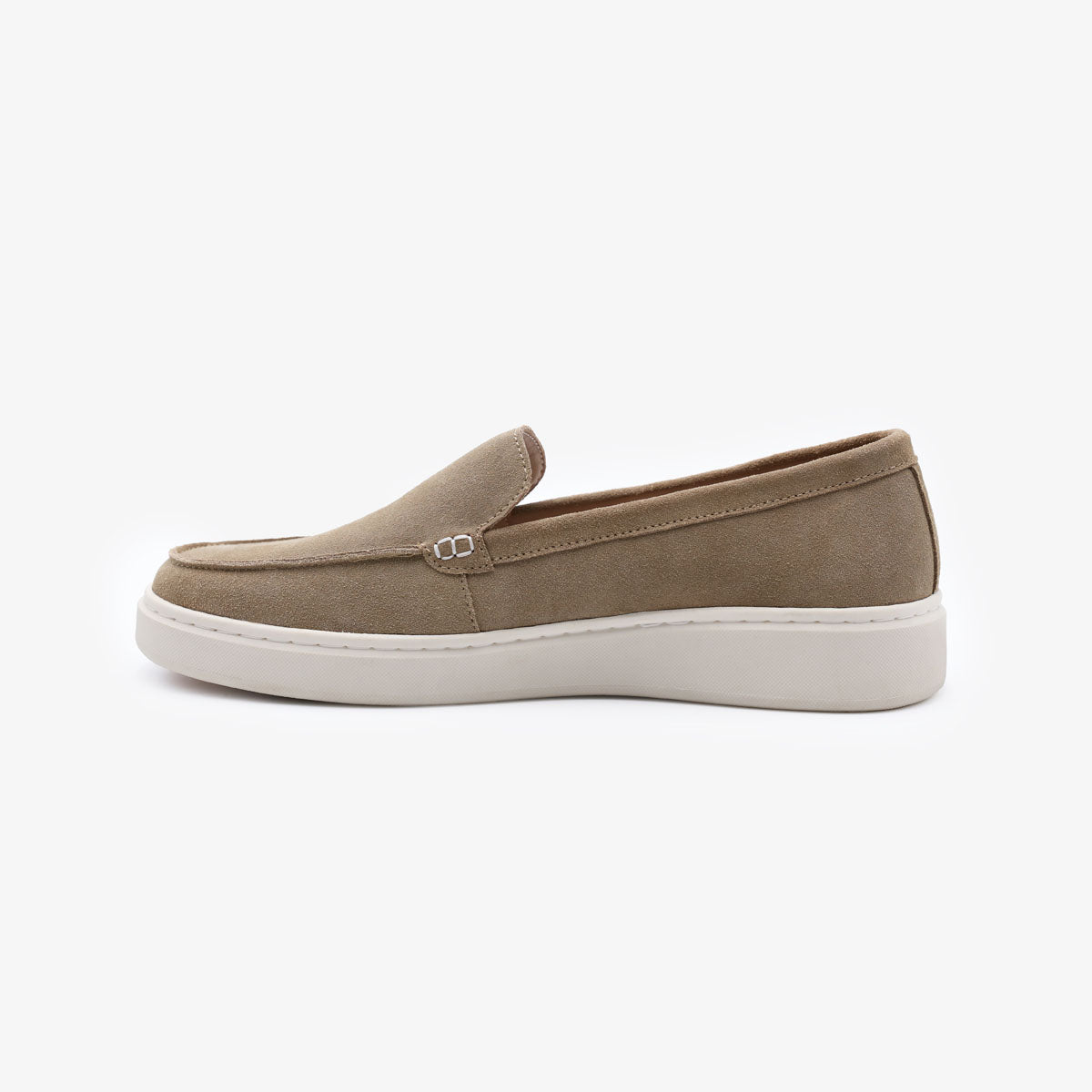 Kentucky mocassin van beige nubuckleer