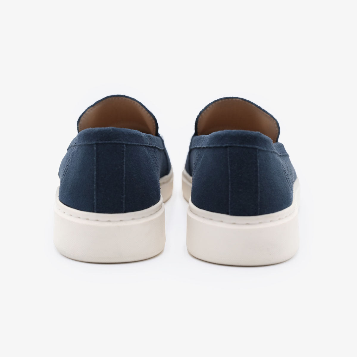 Kentucky mocassin van marineblauw nubuckleer