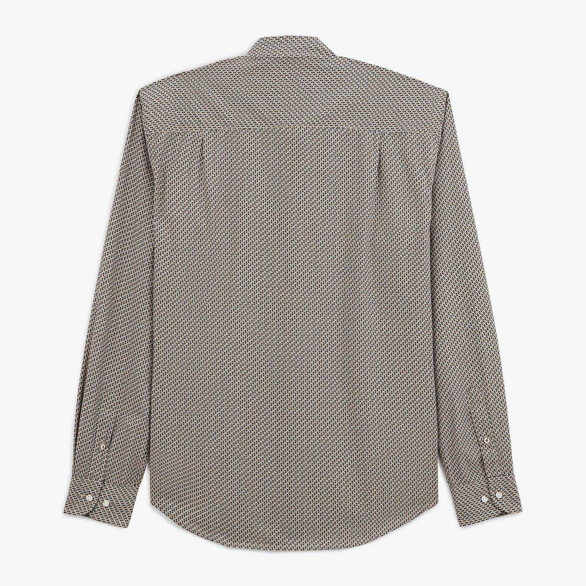 Overhemd met geometrische print, donkerblauw