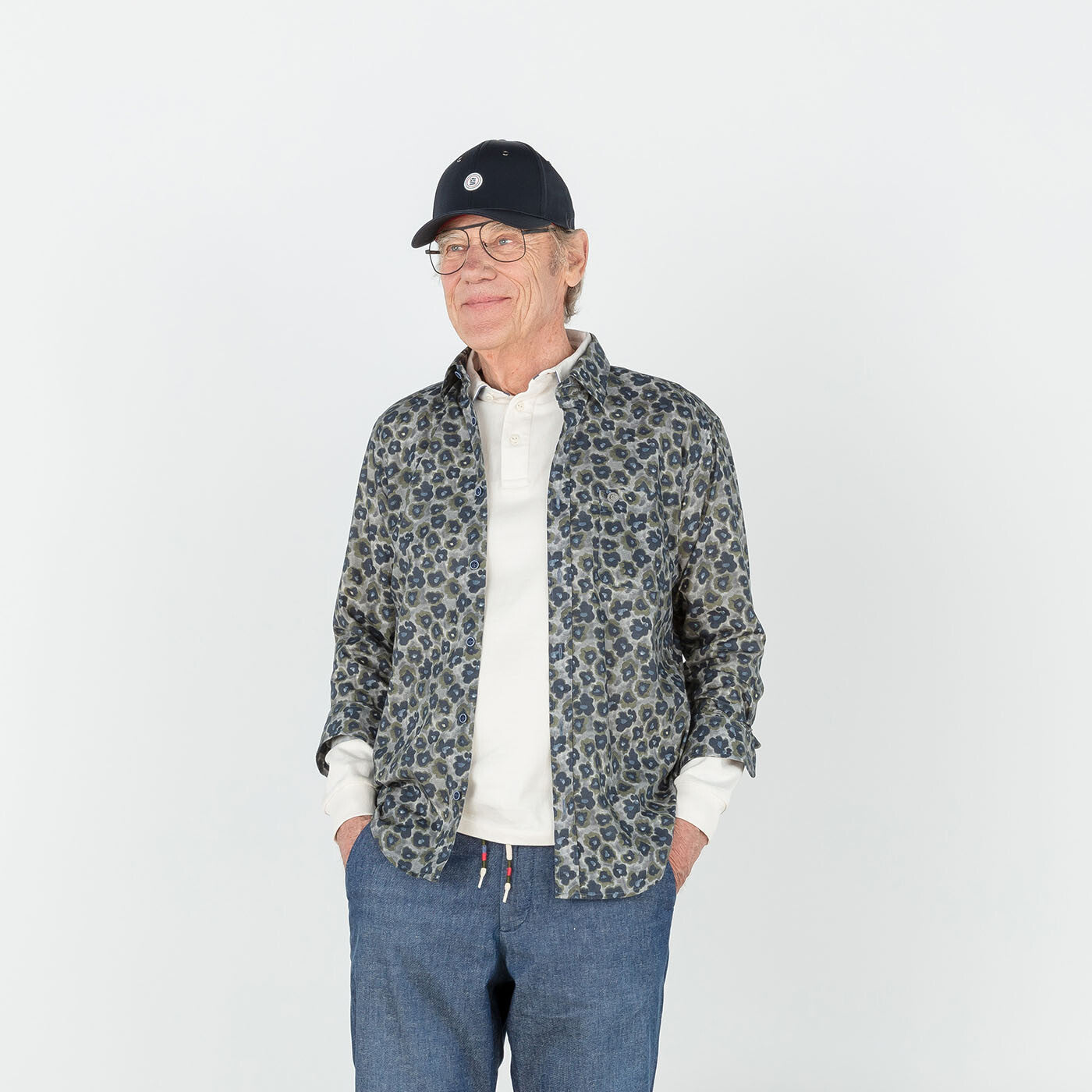 Donkergrijs shirt met print