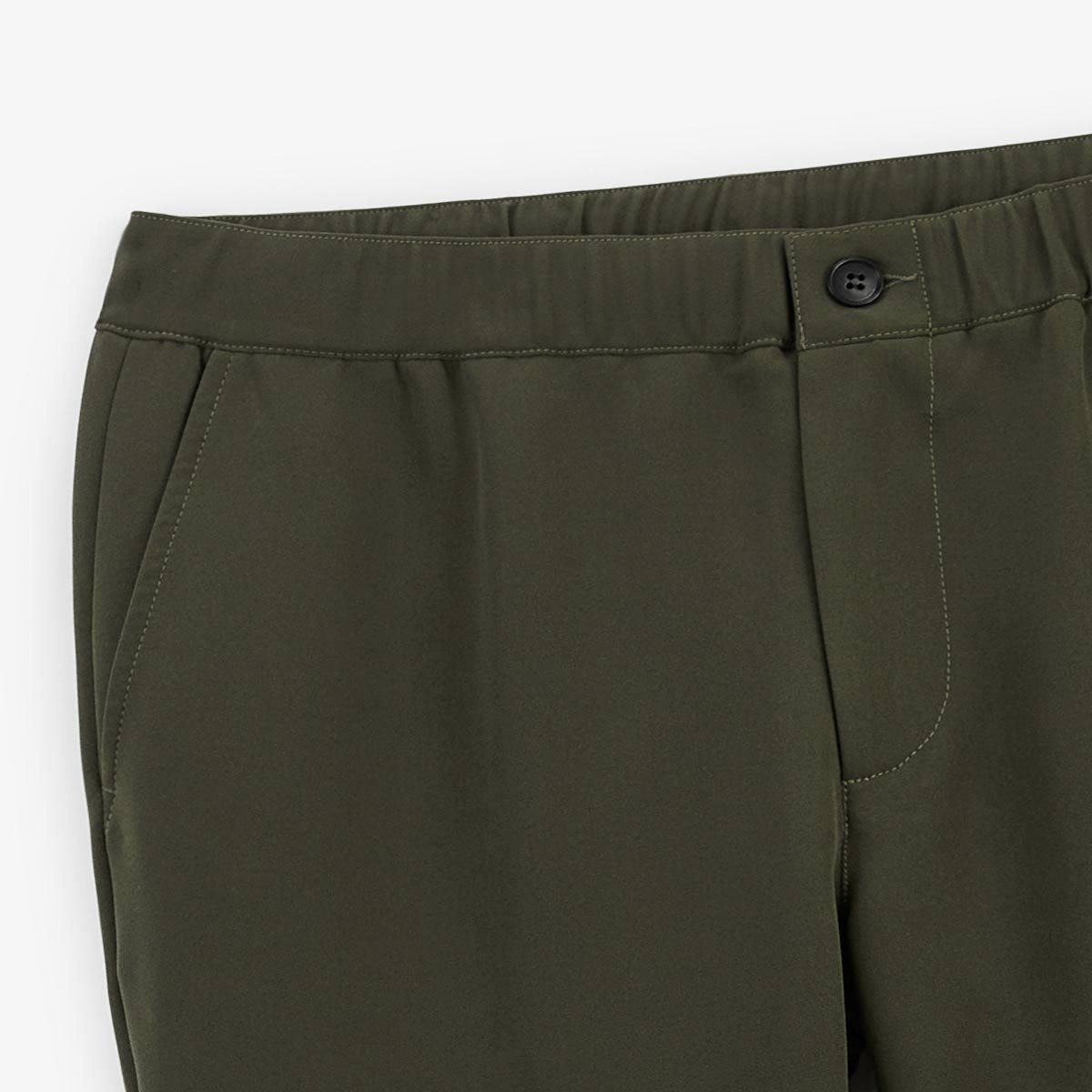 Chino 549 stretch regular comfort elastische tailleband legergroen heren serge blanco