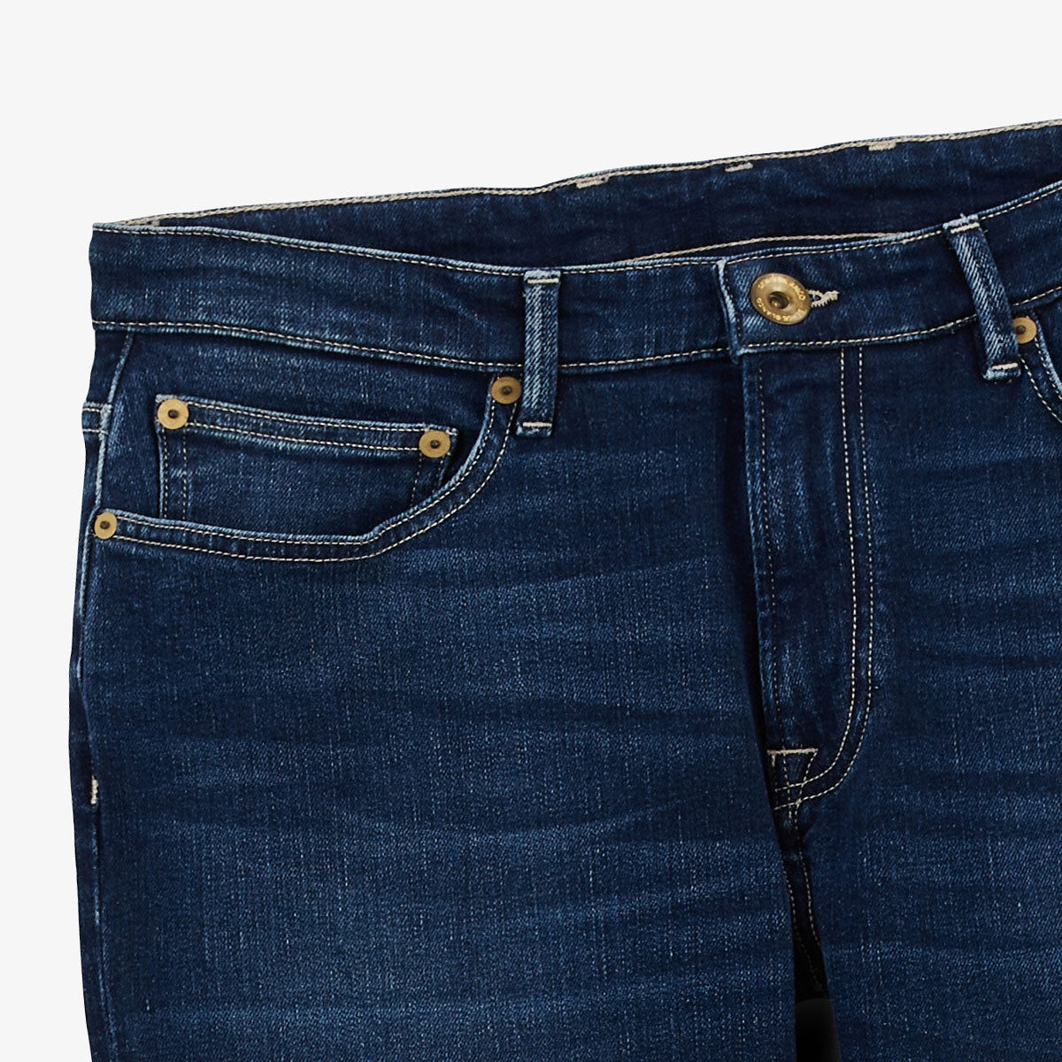 Jean 325 slim powertwist in donkerblauw katoen HEREN SERGE BLANCO