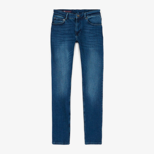 Jean 325 slim fit blauwe denim van katoen voor heren SERGE BLANCO