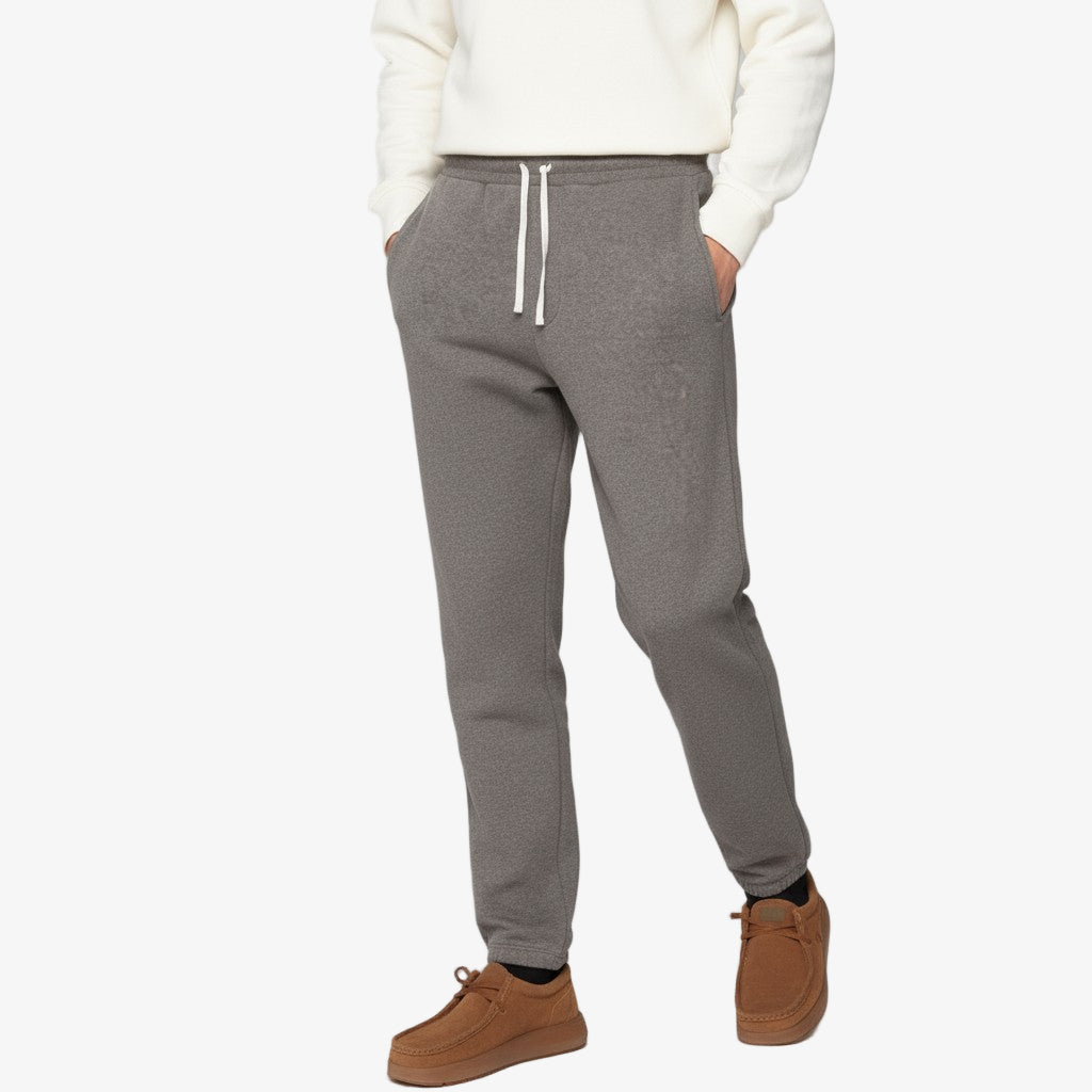 Bruine joggingbroek met elastische tailleband Shitake Paolo voor heren SERGE BLANCO