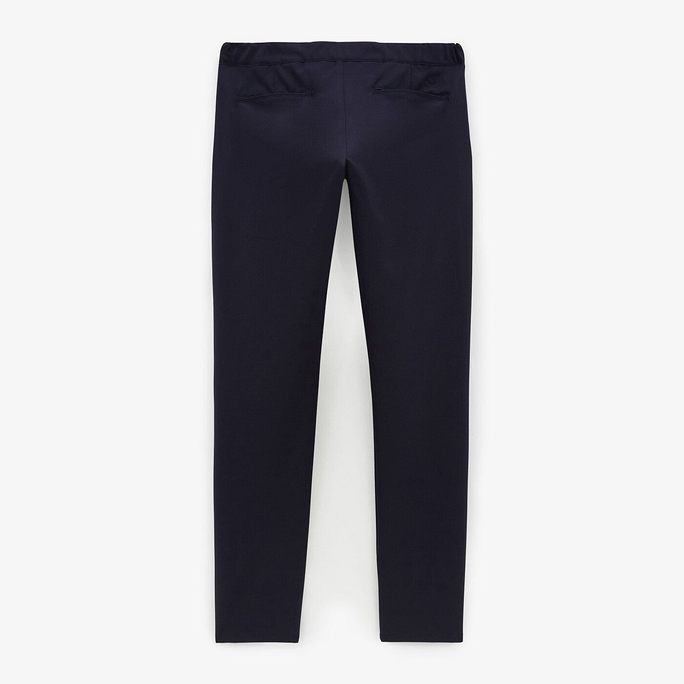 Stretchbroek met elastische tailleband, donkerblauw