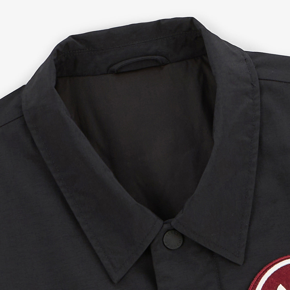 Waterafstotende parka met geborduurde badge, zwart, heren, SERGE BLANCO 