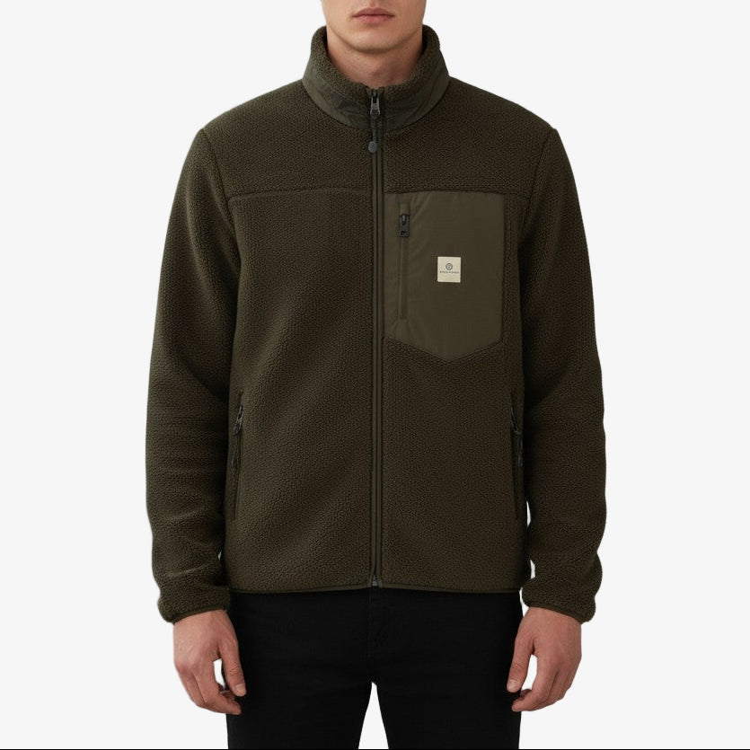 Military Green Fleece Parka Toronto PLAY Men SERGE BLANCO