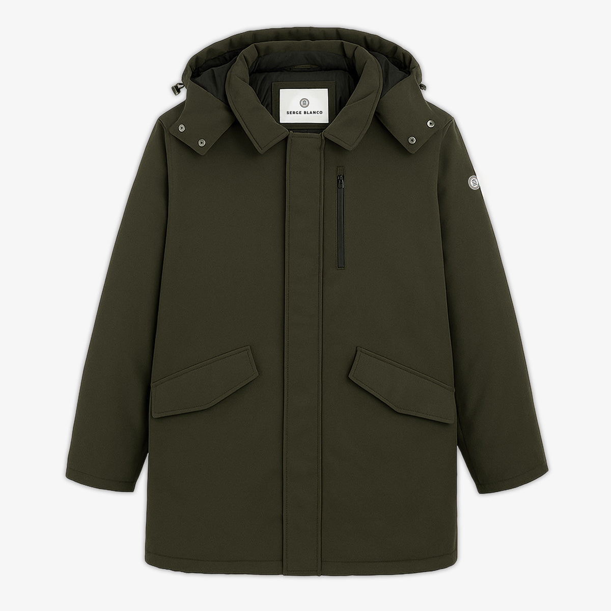 Winterparka Lario kaki groen voor heren, serge blanco