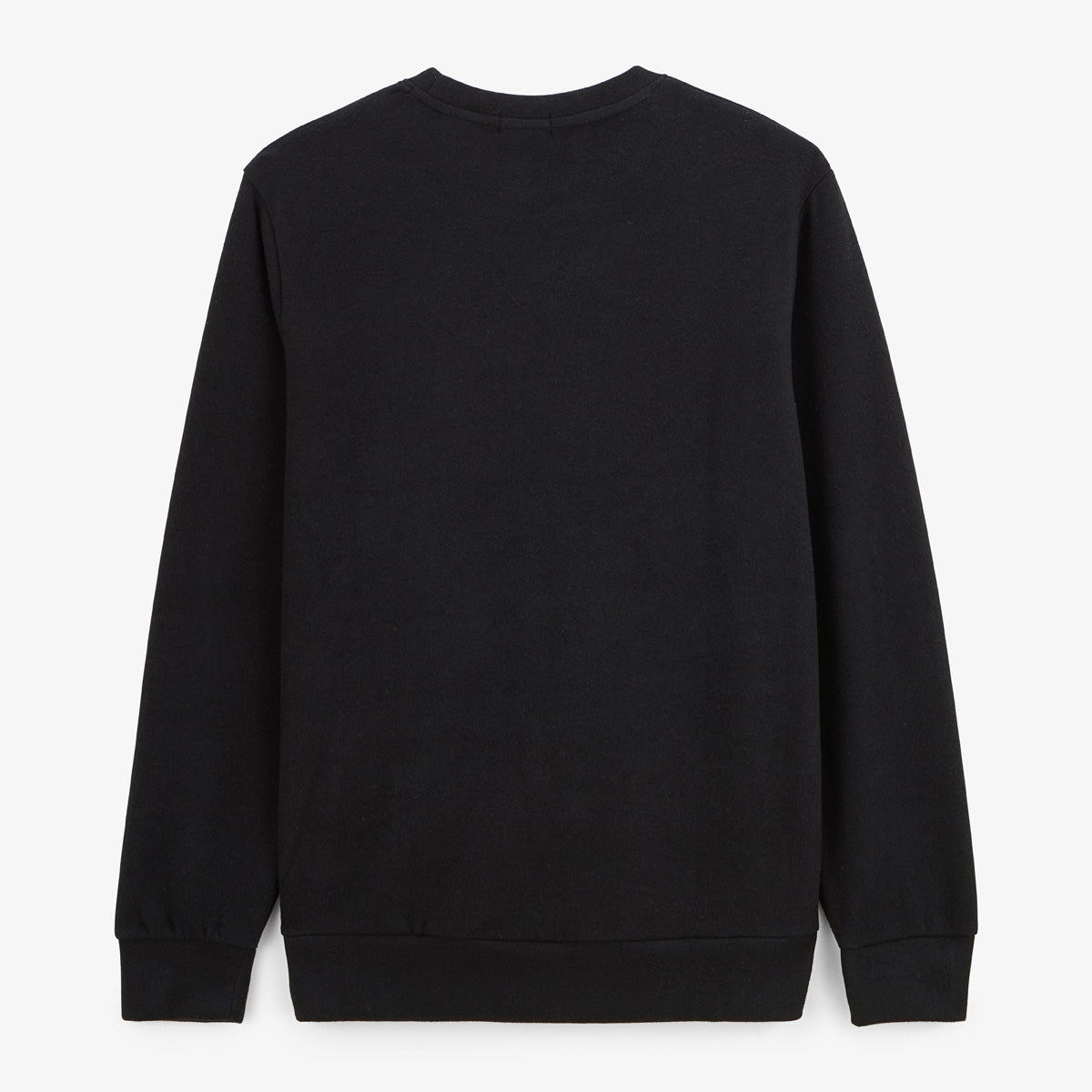 Zwarte effen sweater met ronde hals Play SERGE BLANCO