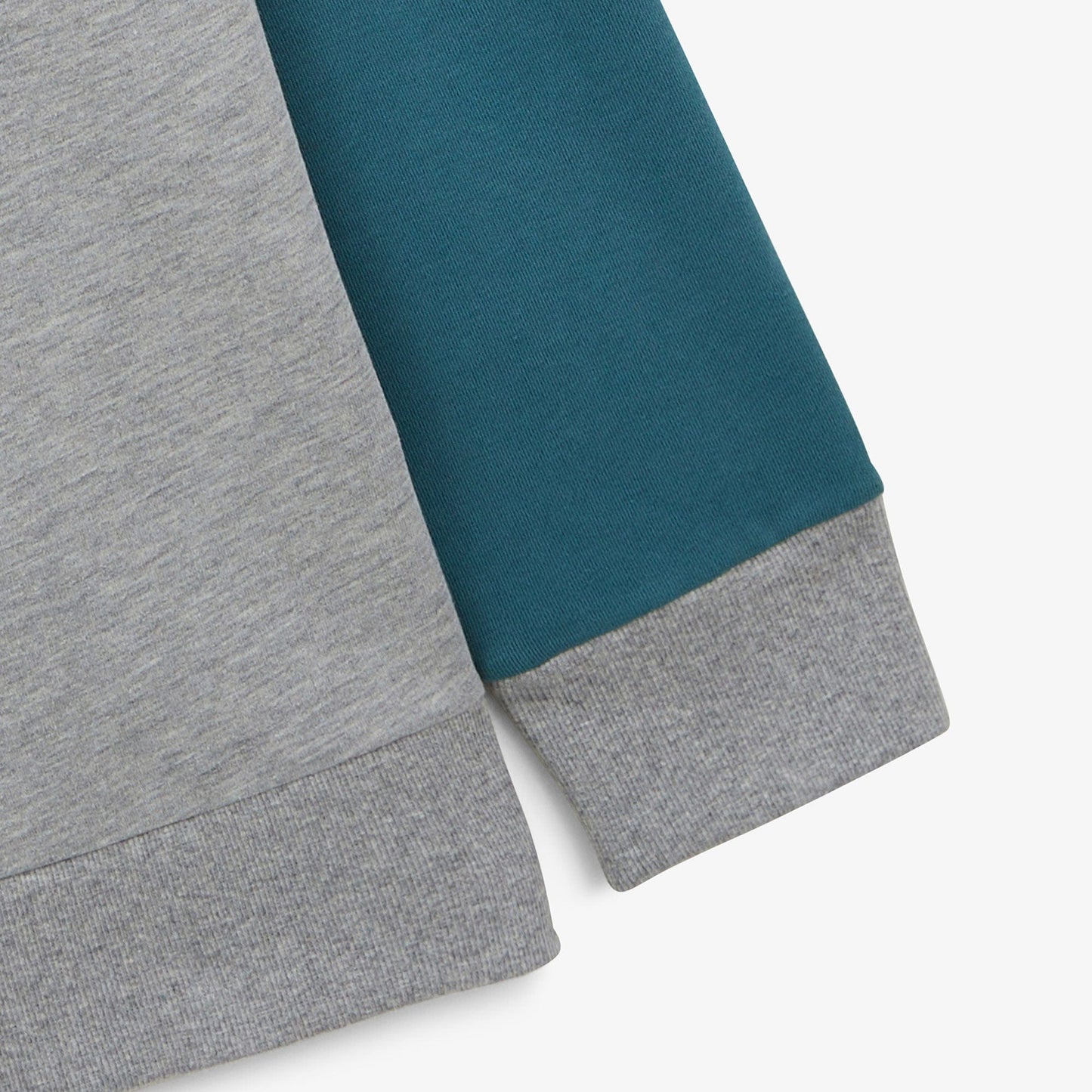 Grijze WE LOVE SERGE fleece trui met ronde hals van katoen voor heren SERGE BLANCO