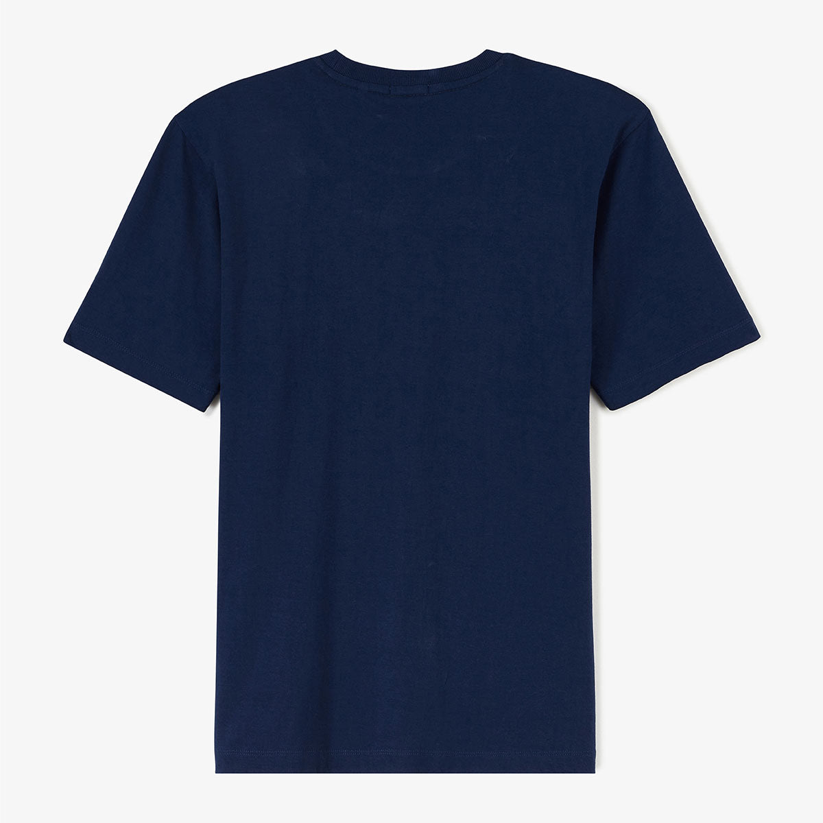 SERGE BLANCO heren T-shirt met korte mouwen, marineblauw, geborduurd, katoen