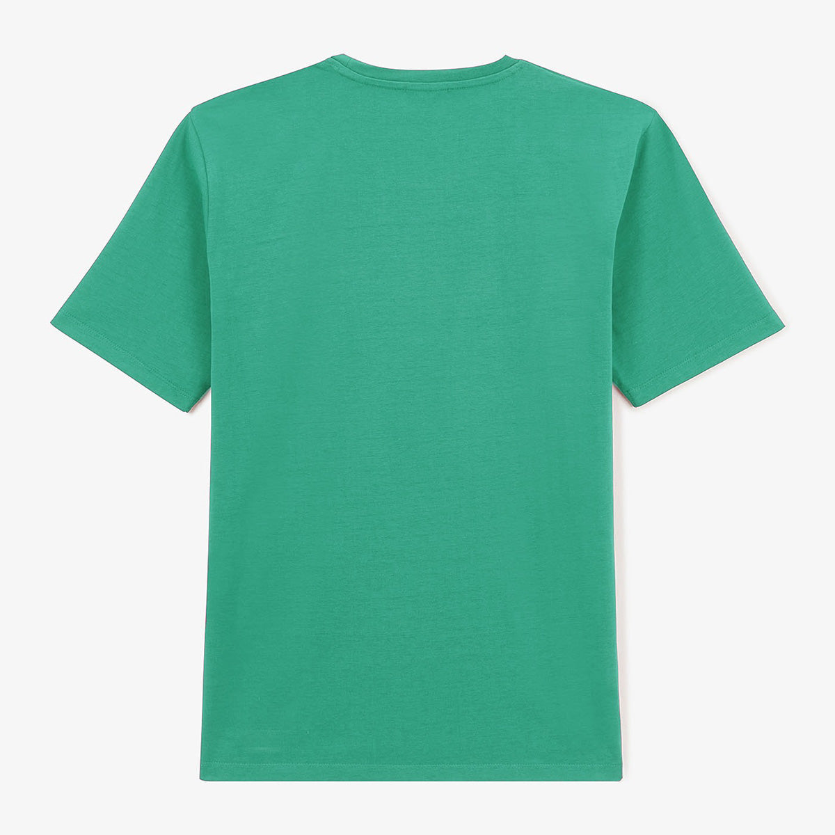 Theo T-shirt met ronde hals van turquoise katoen HEREN SERGE BLANCO