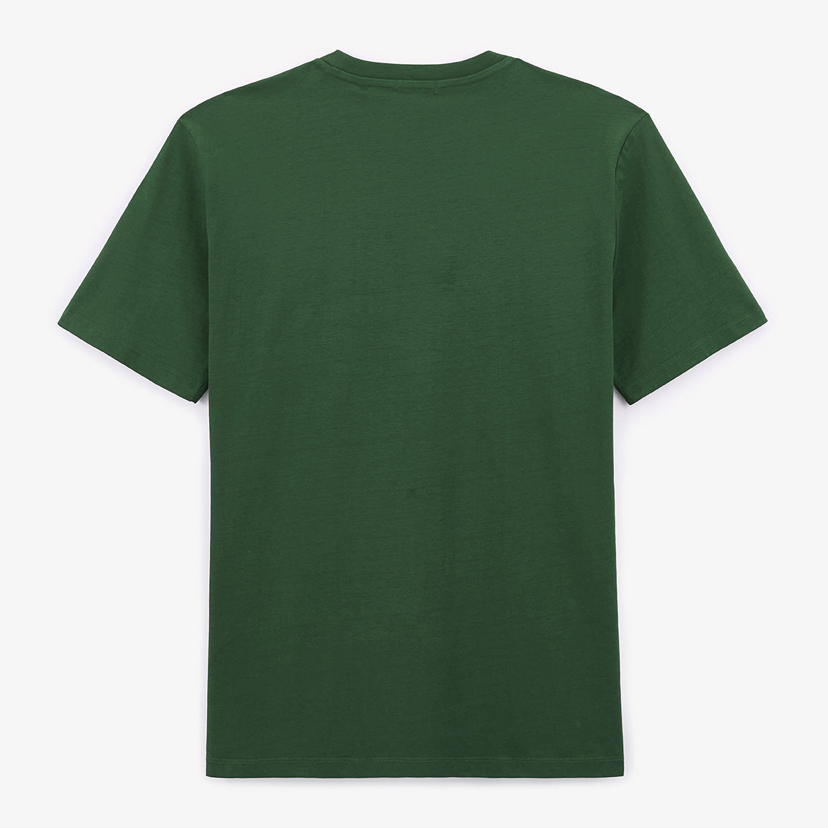Theo T-shirt met ronde hals van militair groen katoen HEREN SERGE BLANCO