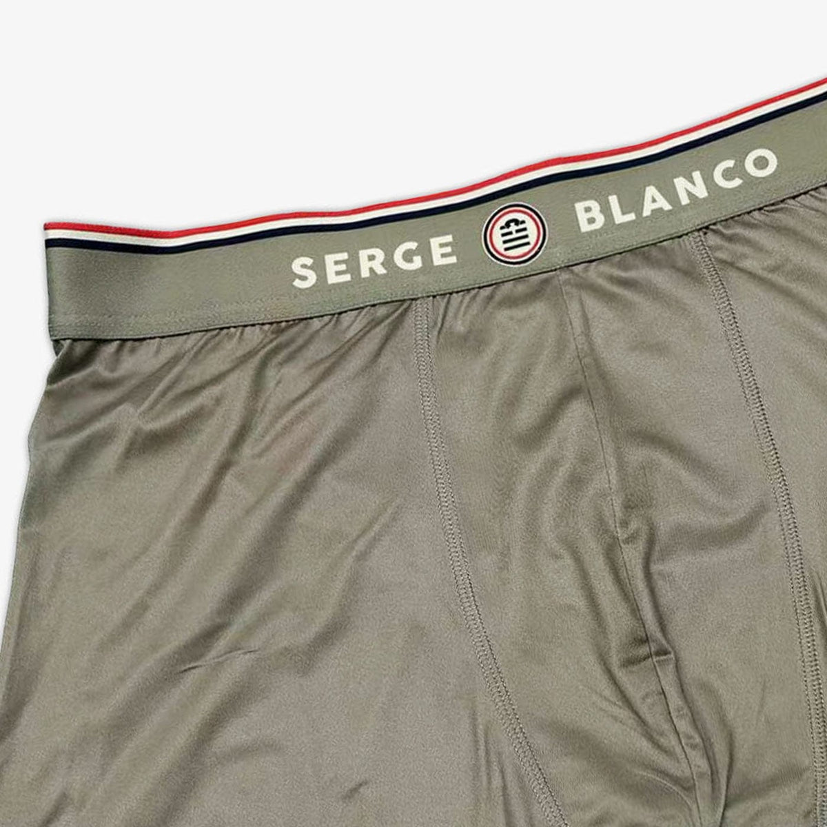Herenboxershort Sublimatie Effen Teck Groen Kaki SERGE BLANCO