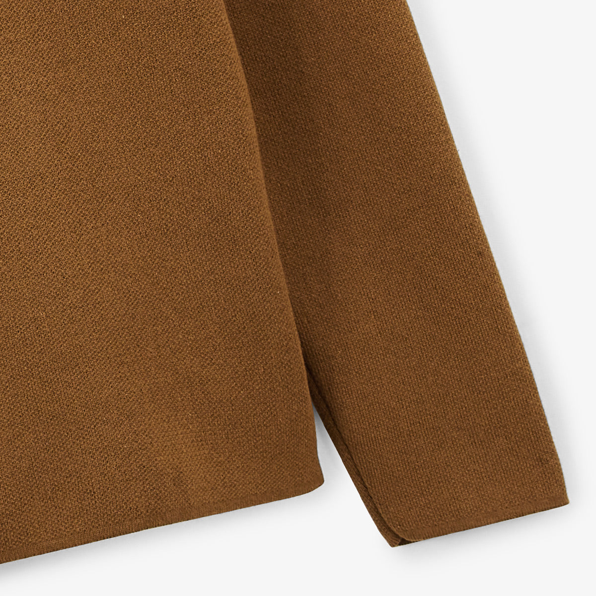 Bruin hazelnootkleurig polo-vest voor heren SERGE BLANCO