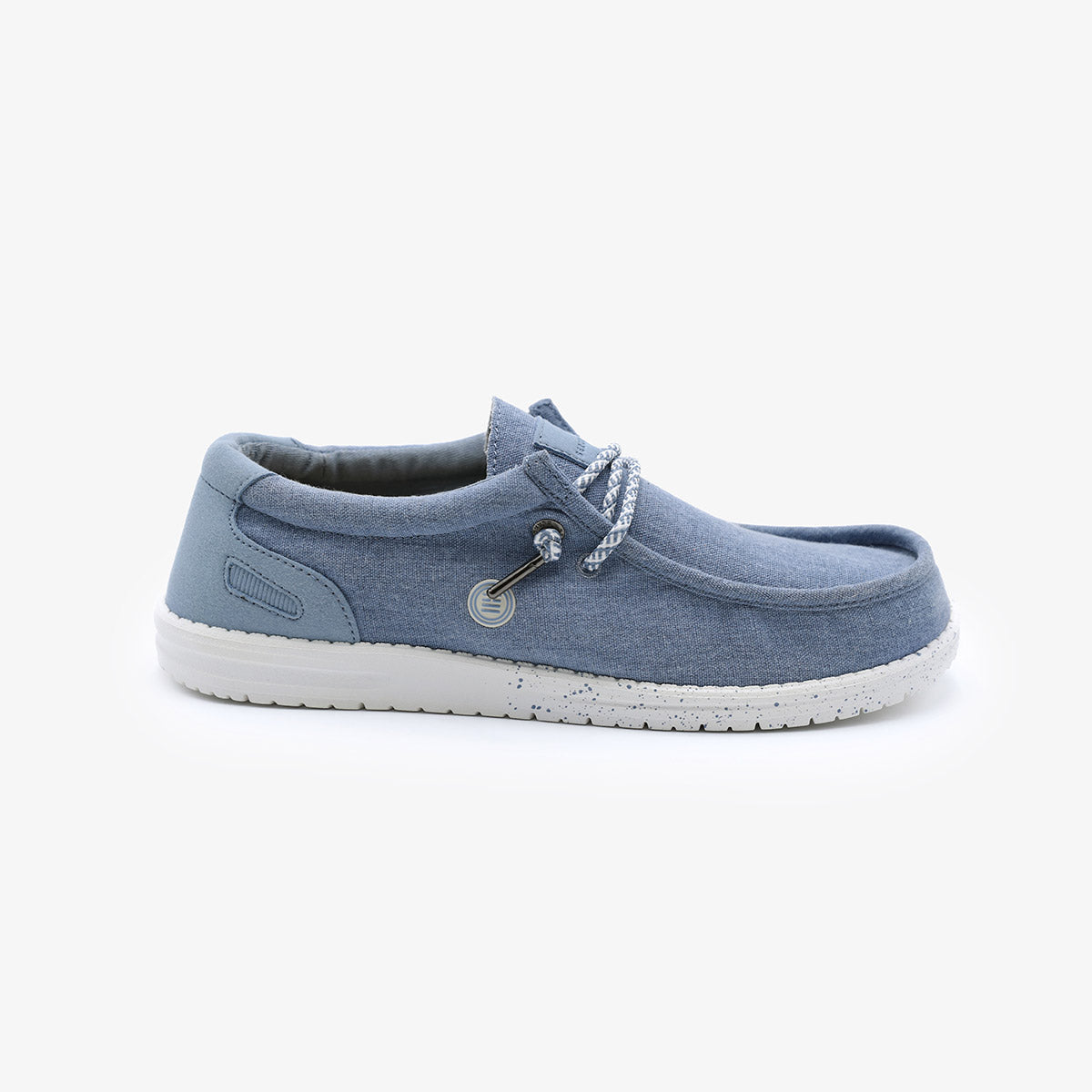 Saint Jean bootschoen van denimblauw canvas voor heren SERGE BLANCO