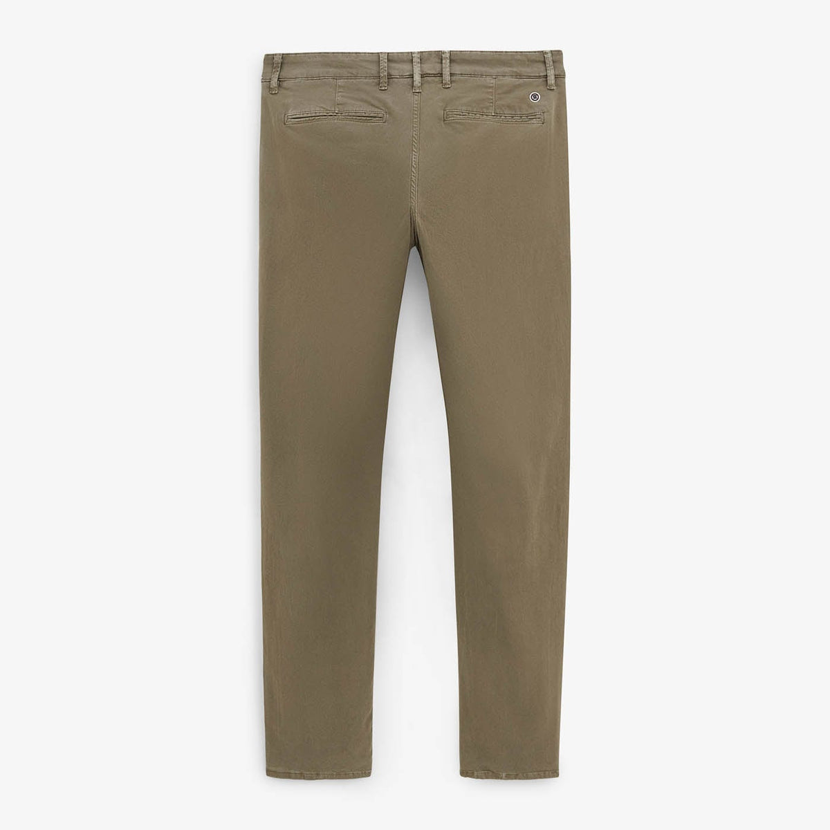 Katoenen chino met comfortabele pasvorm, legergroen, heren SERGE BLANCO