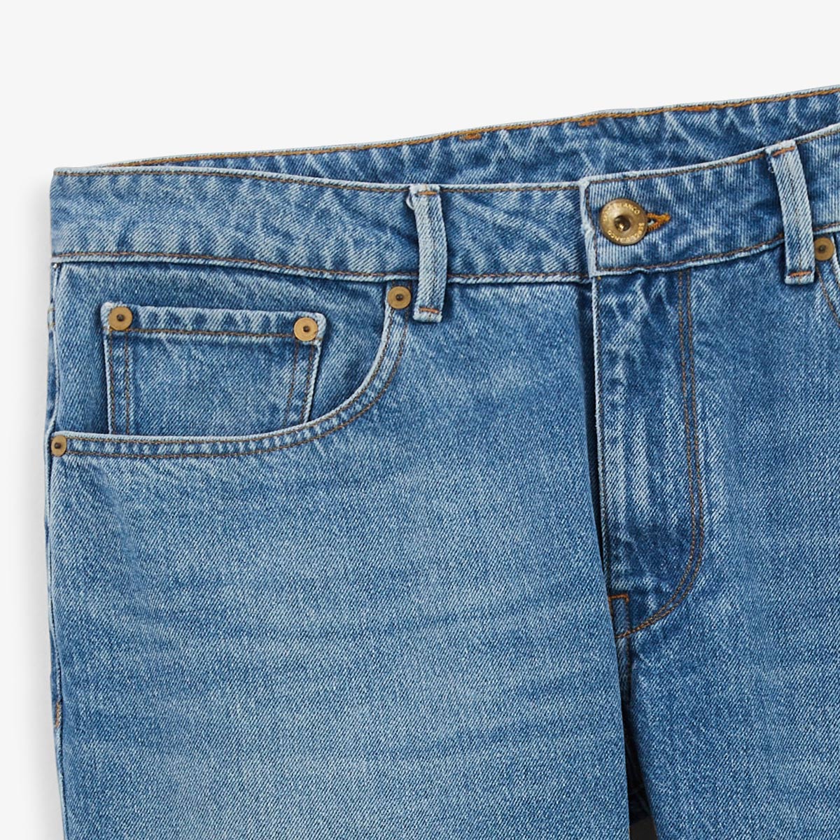 Jean 331 tapered vast in blauw katoen  HEREN SERGE BLANCO