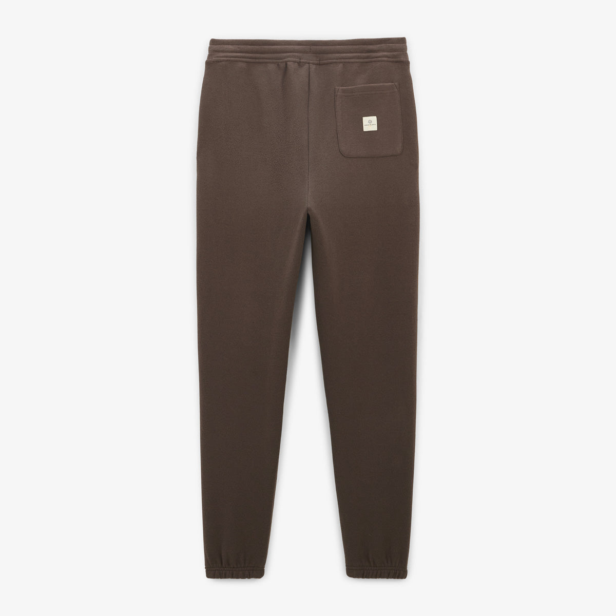 Joggingbroek met elastische tailleband en trekkoord, bruin ebbenhout Paolo Heren SERGE BLANCO