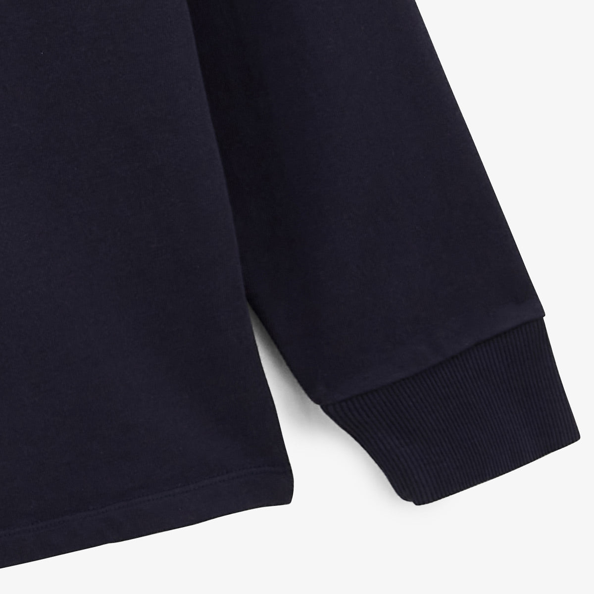 Rugby shirt met lange mouwen van katoen, donkerblauw, Lupin, heren, SERGE BLANCO