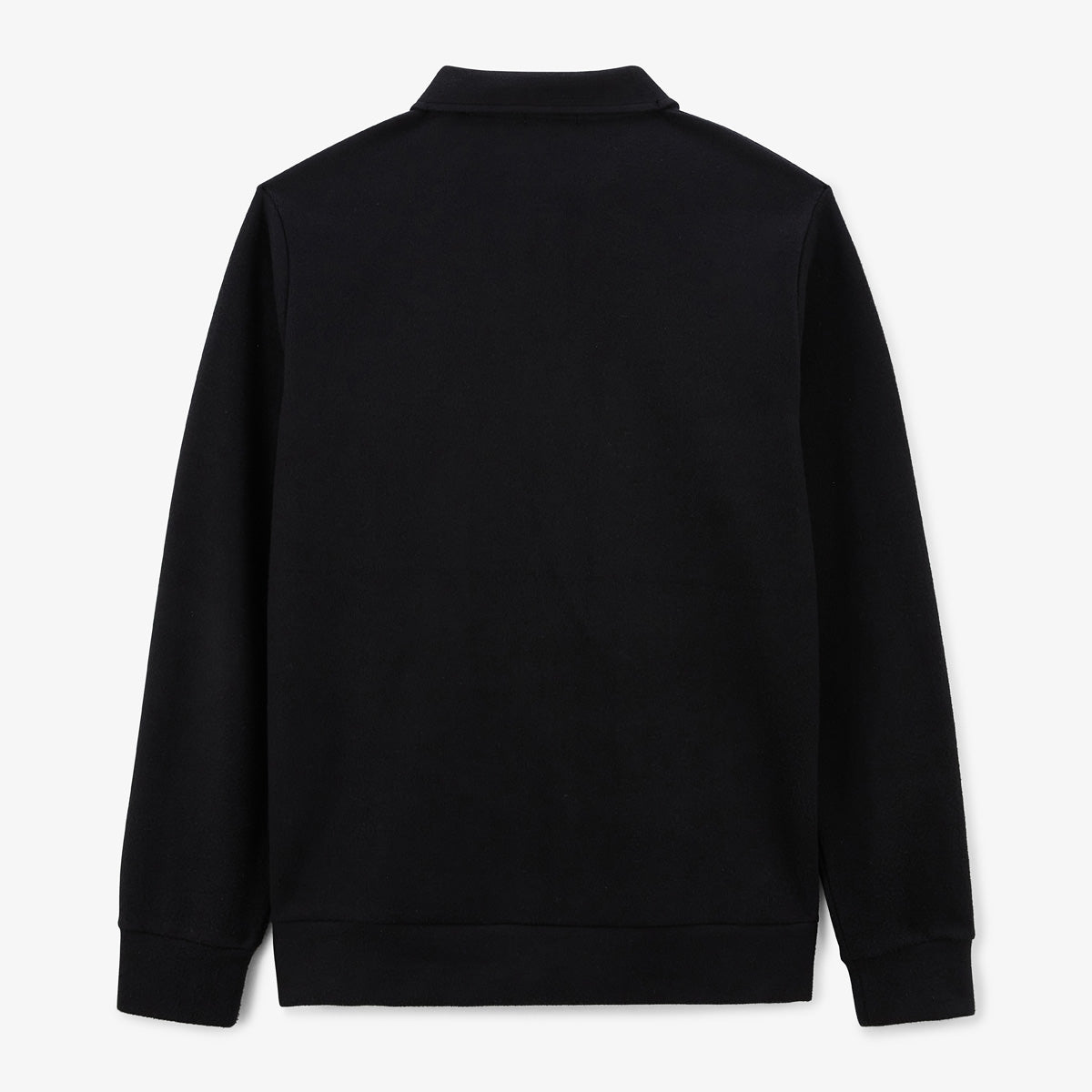 Sweater met ritssluiting en polokraag Souleman Zwart Heren SERGE BLANCO