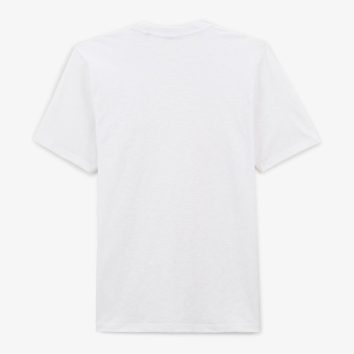 Wit T-shirt van geflammeerd katoen voor heren SERGE BLANCO