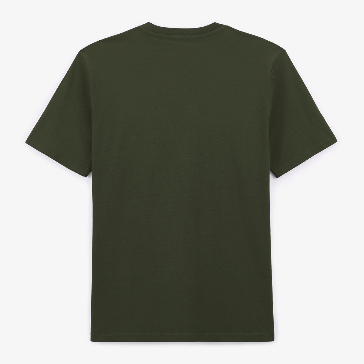 Katoenen T-shirt met korte mouwen en ronde hals in Engels groen Théo voor heren SERGE BLANCO