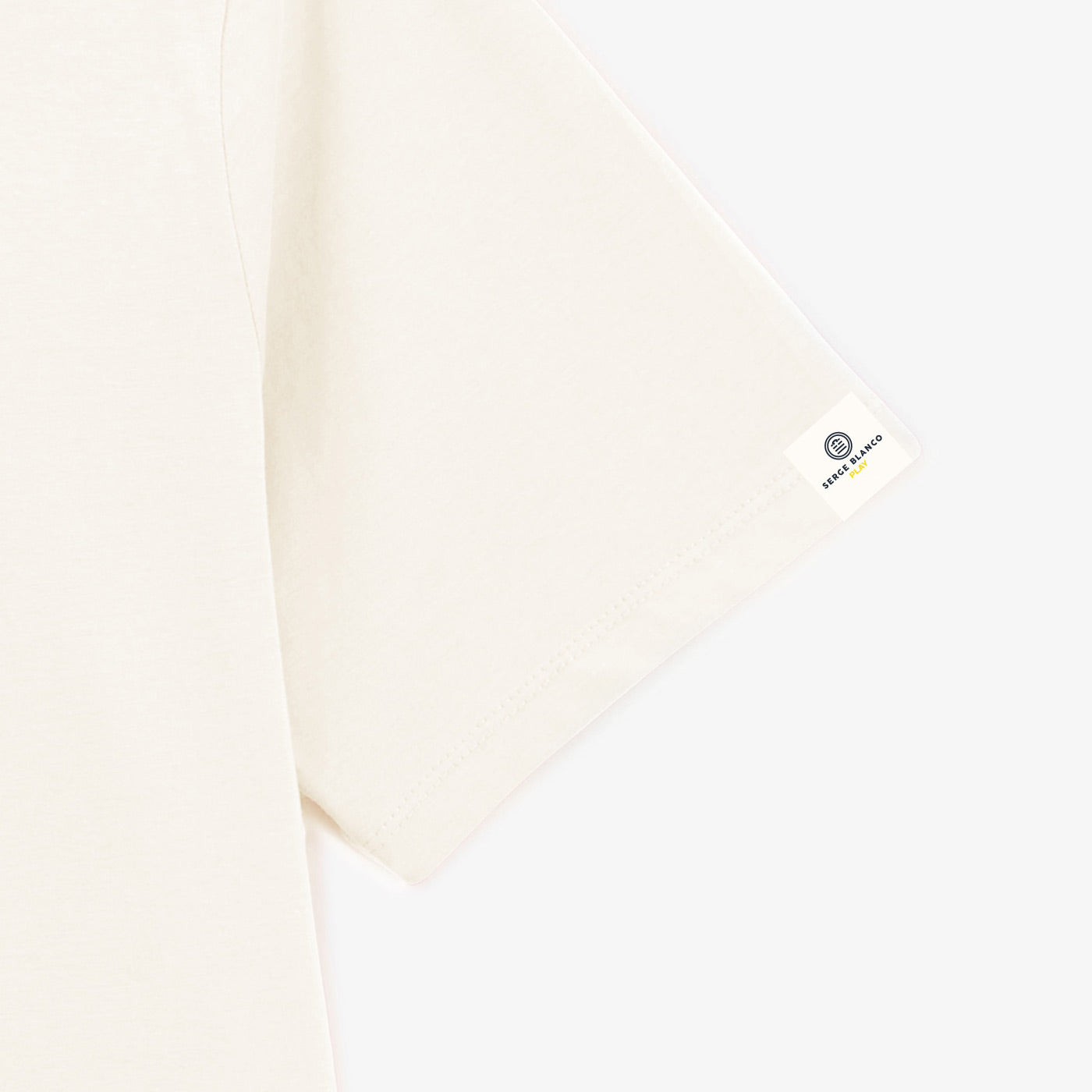 T-shirt met korte mouwen en ronde hals Théophile Wit Heren SERGE BLANCO