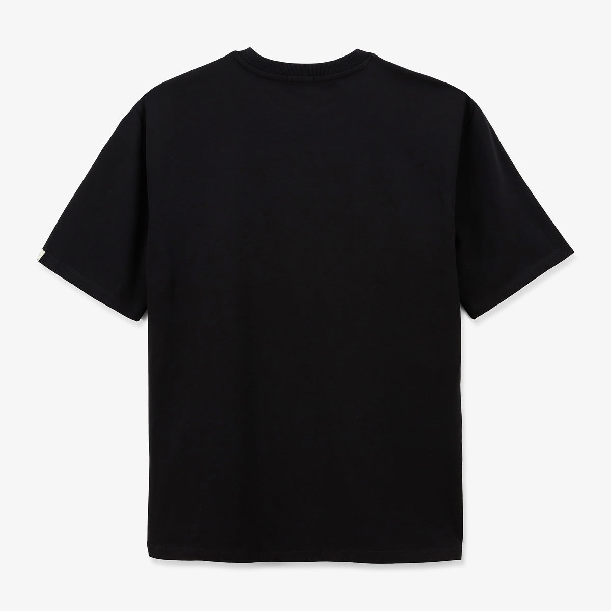 Korte mouwen T-shirt van stretchkatoen, zwart, Tarike, heren, SERGE BLANCO