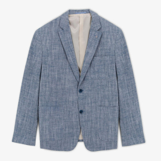 Blazer Simonni Blauw Wol Man SERGE BLANCO