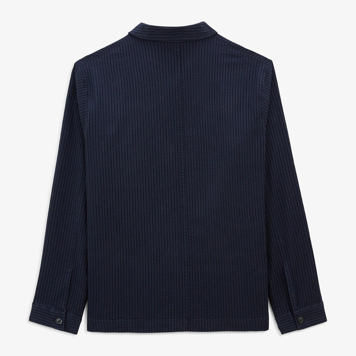 Worker Seersucker jasje Donkerblauw Navy Waël Heren SERGE BLANCO