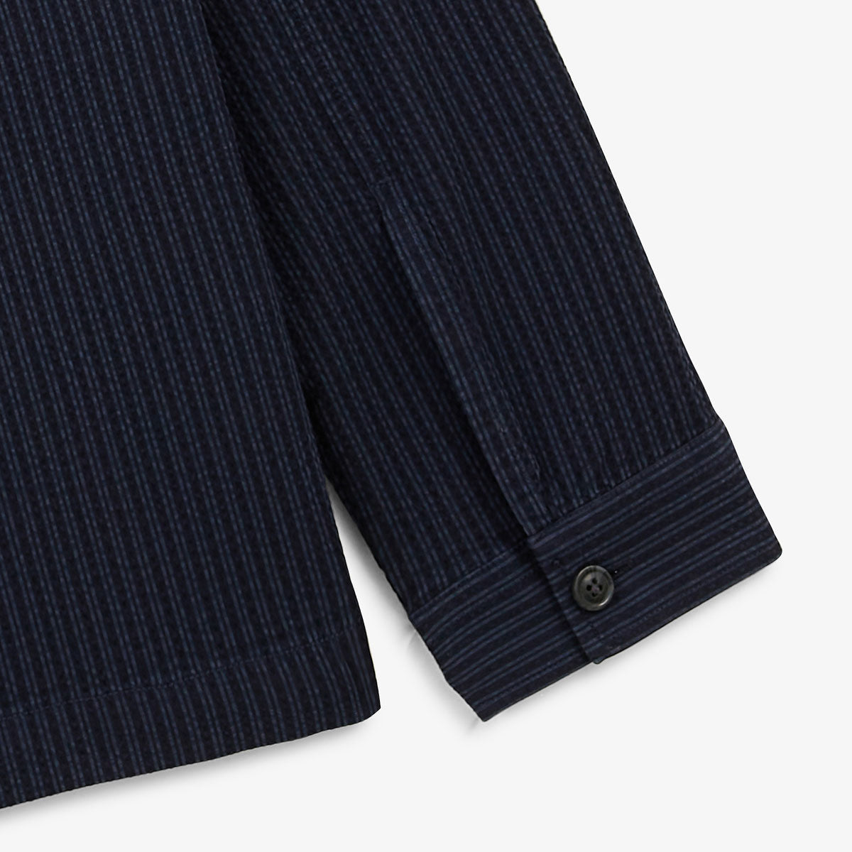 Worker Seersucker jasje Donkerblauw Navy Waël Heren SERGE BLANCO